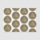 1年の回復の記念日コインホワイト 薄葉紙 (正面)