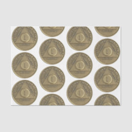 1年の回復の記念日コインホワイト 薄葉紙