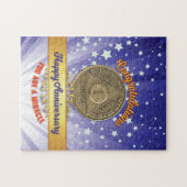 1年の回復コイン記念日あなたが奇跡である ジグソーパズル (横)