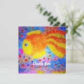 1年の愛 熱帯魚 1歳の誕生日 サンキューカード (スタンド正面)