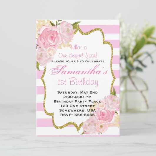 1年の招待状 招待状 (スタンド正面)