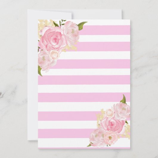 1年の招待状 招待状 (裏面)