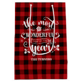 1年の最も素晴らしい時間をシックにモノグラム ミディアムペーパーバッグ (裏面)