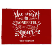 1年の最も素晴らしい時間をシックにモノグラム ラージペーパーバッグ (裏面)