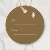 1年の最も素晴らしい時間クラフトクリスマス フェイバータグ (裏面)