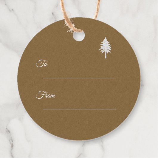 1年の最も素晴らしい時間クラフトクリスマス フェイバータグ (裏面)