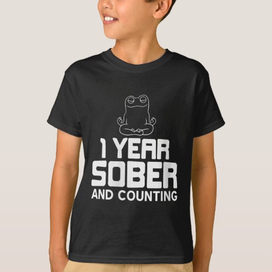 1年の減量と回復を数えおもしろいる女性 Tシャツ (正面)