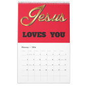 1年の猶予と恵み暦 カレンダー (2月 2026)