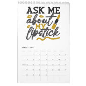 1年の美しい動機 カレンダー (3月 2027)