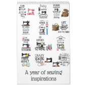 1年の裁縫 カレンダー (カバー)