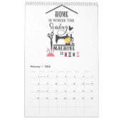 1年の裁縫 カレンダー (2月 2026)