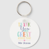 1年の贈り物を先生素晴らしありがとう キーホルダー (裏面)