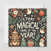 1年の魔法の時間森のファンタジークマ シーズンカード (正面)