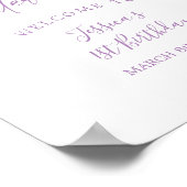 1年ひらひら蝶の第1の誕生日へようこそ ポスター (角)