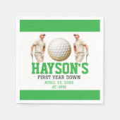 1年も下がってゴルフだ!誕生日パーティー スタンダードカクテルナプキン (正面)