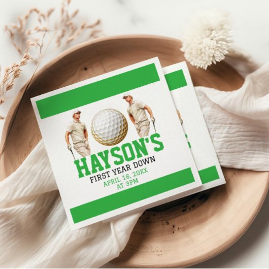 1年も下がってゴルフだ!誕生日パーティー スタンダードカクテルナプキン