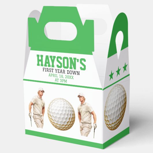 1年も下がってゴルフだ！誕生日パーティー フェイバーボックス (オープン)