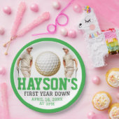 1年も下がってゴルフだ！誕生日パーティー ペーパープレート (パーティー)