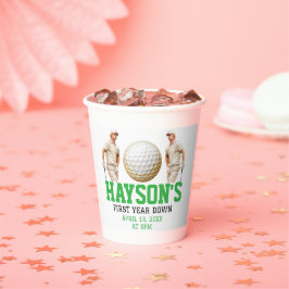 1年も下がってゴルフだ！誕生日パーティー 紙コップ