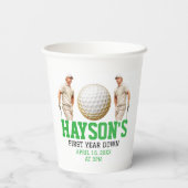 1年も下がってゴルフだ！誕生日パーティー 紙コップ (裏面)