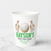 1年も下がってゴルフだ！誕生日パーティー 紙コップ (正面)