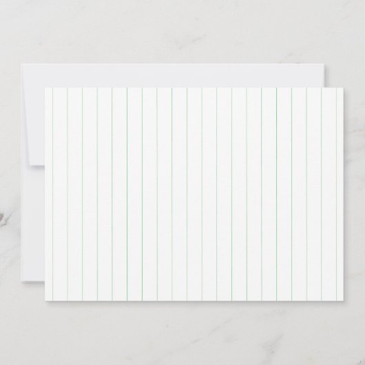 1年も下がってゴルフだ!誕生日1回目のパーティー写真 招待状 (裏面)