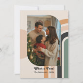 1年を振り返る12枚の写真コラージュ レトロなホリデーシーズン シーズンカード (正面)