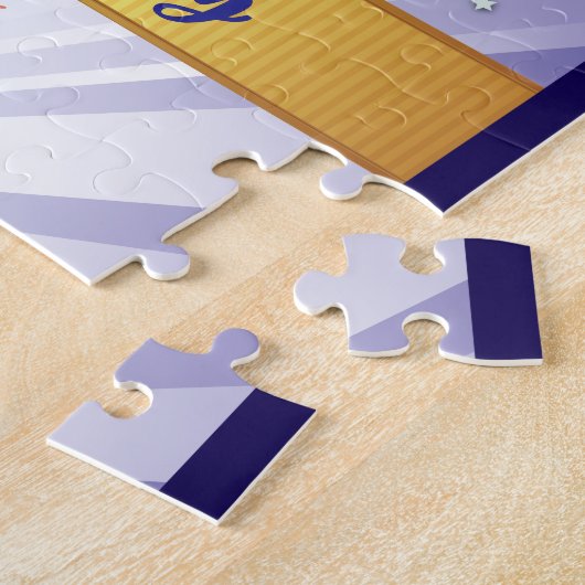 1年リカバリ記念日はっきりした数値 ジグソーパズル (側面)