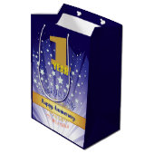 1年リカバリ記念日はっきりした数値 ミディアムペーパーバッグ (裏面アングル)