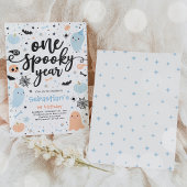 1年不気味かわいいハロウィーン幽霊1歳 招待状