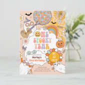 1年不気味レトロハロウィーン初誕生日 招待状 (スタンド正面)