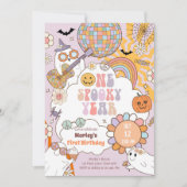 1年不気味レトロハロウィーン初誕生日 招待状 (正面)