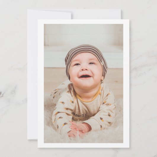 1年今日最初の誕生日 |招待状 セーブザデート (裏面)