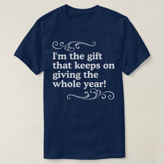 1年保中のギフト与えをイム Tシャツ (デザイン正面)