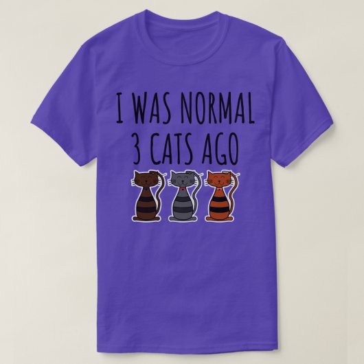 1年前は普通の3匹だった Tシャツ (デザイン正面)
