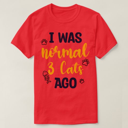 1年前は普通の3匹だった Tシャツ (デザイン正面)
