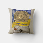 1年名前をカスタムするオウムアニバーサリーセレニティ クッション (正面)