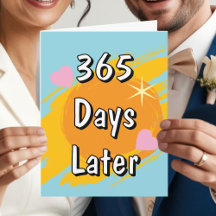 1年後結婚の日で1周年