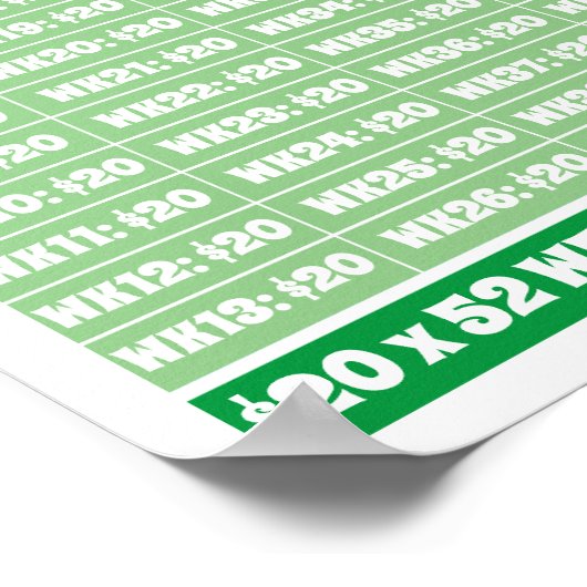 1年救で1000ドル！マネーゴールの色付け ポスター (角)