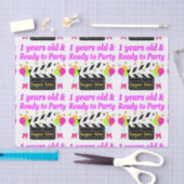 1年星すごい誕生日デザイン 薄葉紙 (クラフト)