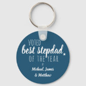 1年最高のの義父に投票…青キーチェーン キーホルダー (裏面)