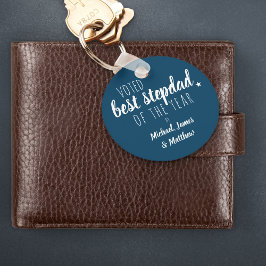 1年最高のの義父に投票…青キーチェーン キーホルダー