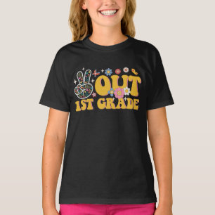 1年生おつかれさま グルービーな学校最後の日 Tシャツ