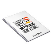 1年生おもしろいの学校のギフトパーソナライズされた品 ノートブック (右側)