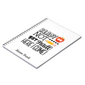 1年生おもしろいの学校のギフトパーソナライズされた品 ノートブック (左側)