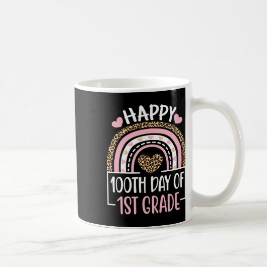 1年生おもしろい100日の学校先生 コーヒーマグカップ (右)