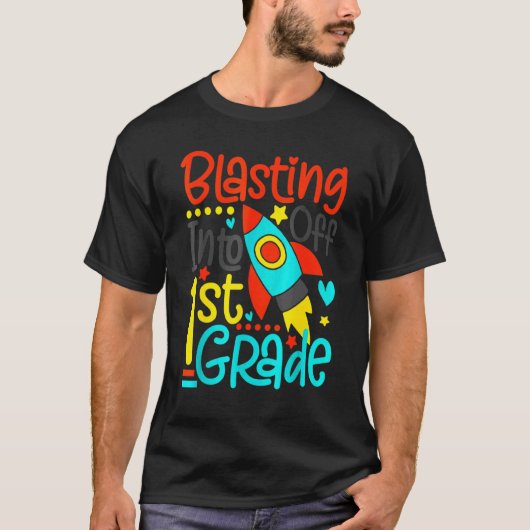 1年生から学校に向かって爆破する Tシャツ (正面)