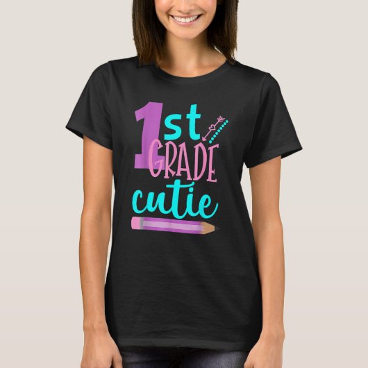 1年生かわいこちゃん1年生新学期かわいいギ Tシャツ (正面)