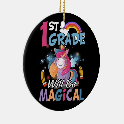 1年生が魔法のかわいいユニコーン・ロック1st セラミックオーナメント (右)