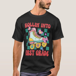 1年生になる ローラースケート バックトゥスクール Tシャツ